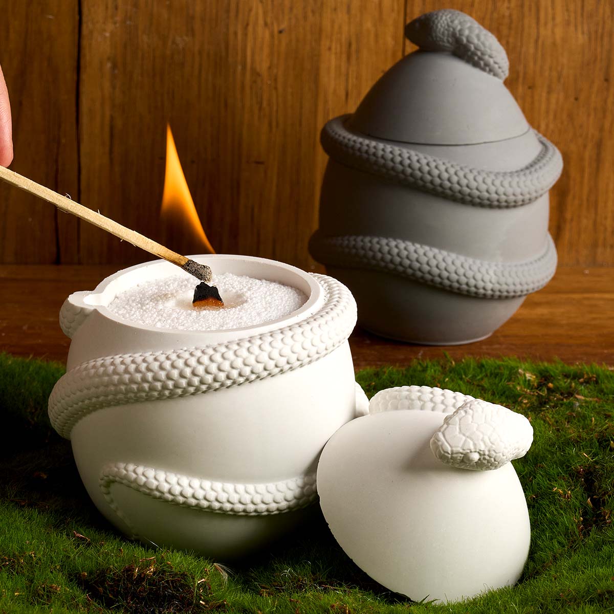 Candle Making Supplies Jars - Snake Egg with Lid Candle Jar