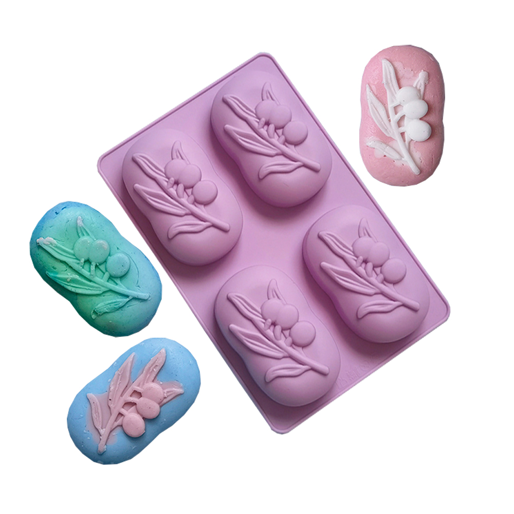 4 Cavities Oval Olive Tree Sil - огляд і ціна Candle Supplies Storage