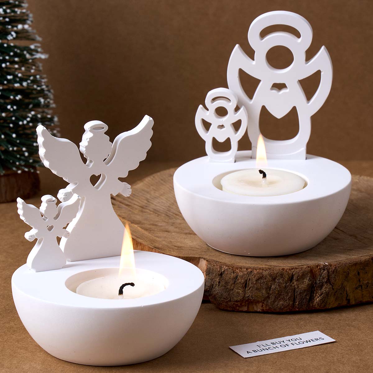 Christmas Tree Snowman Angel C - огляд і ціна Candle Quotes