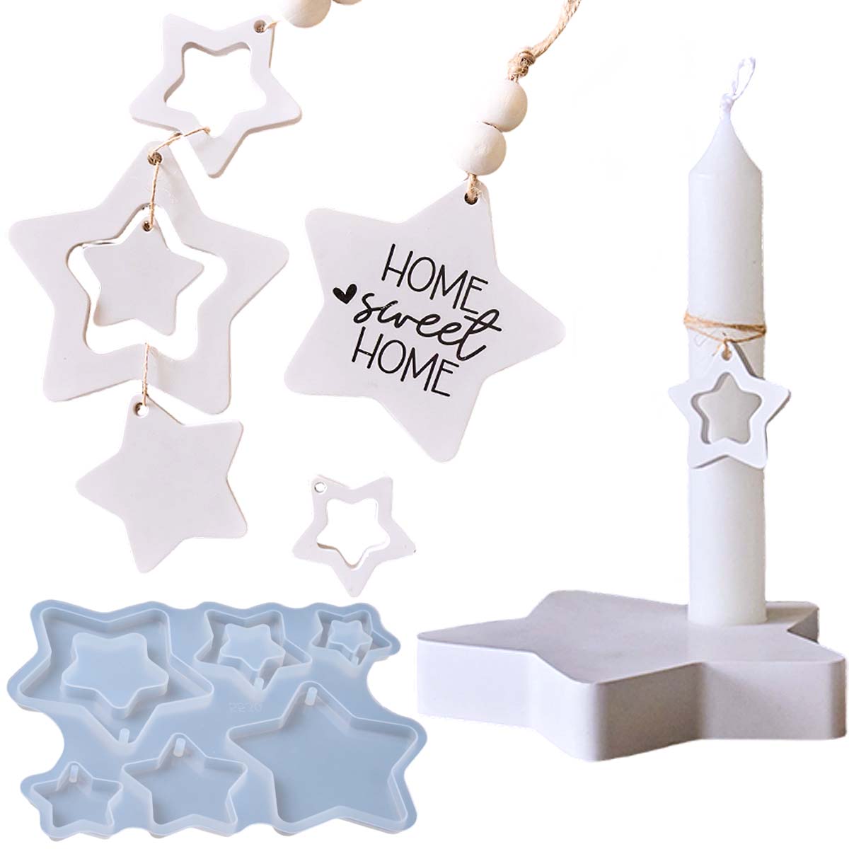 Five Pointed Star Candlestick  - огляд і ціна Candle Quotes