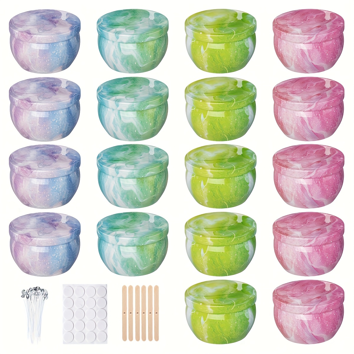 Starry sky patterned metal emp - огляд і ціна Candle Making Supplies Jars