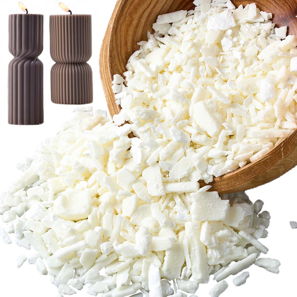1 Pounds Pure White Soy Wax Fo - огляд і ціна Candle Supplies Storage