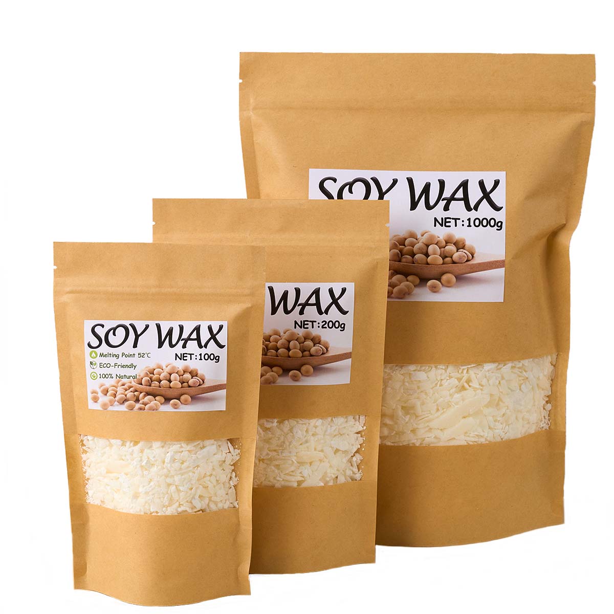 1 Pounds Pure White Soy Wax Fo - огляд і ціна Candle Supplies Storage