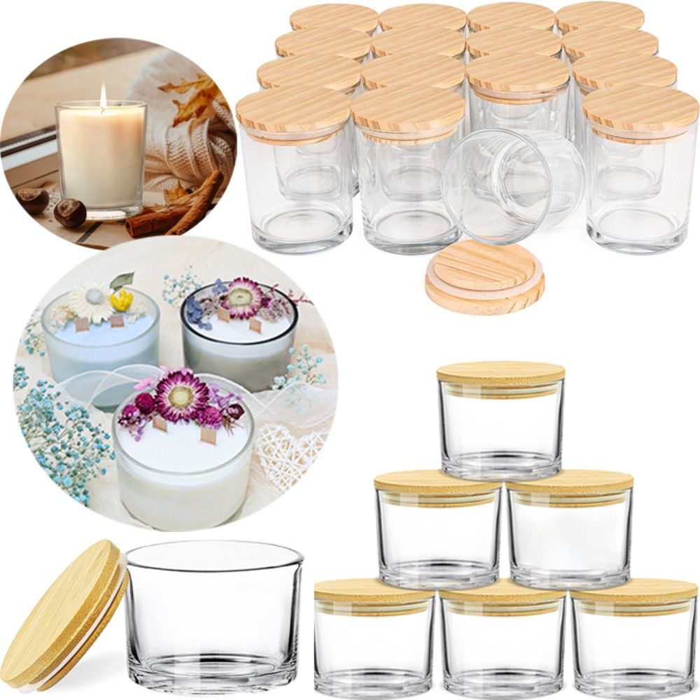 New Clear Glass Candle Jars Tr - огляд і ціна Candle Making Supplies Jars