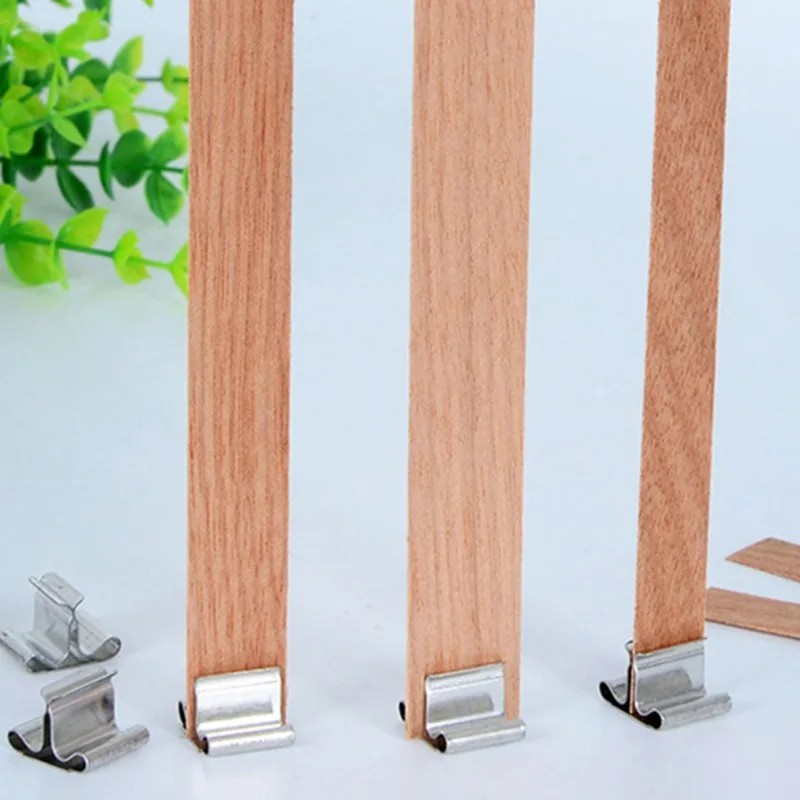 50/100 set wooden candle wicks - огляд і ціна Candle Making Supplies Jars