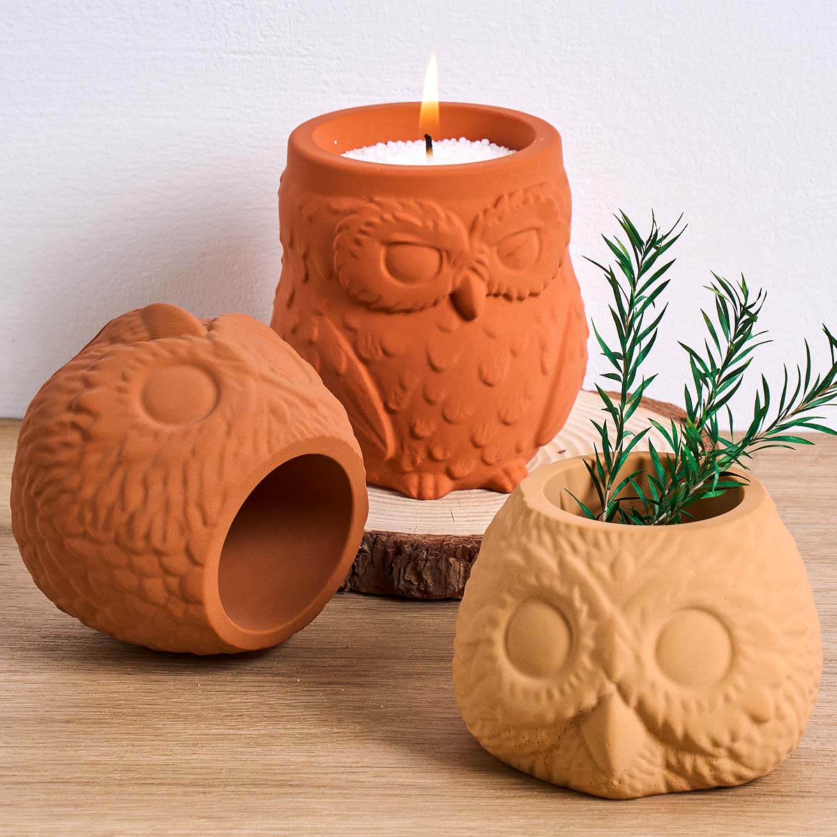 3D Owl Shape Candle Jar Silico - огляд і ціна Candle Making Supplies Jars
