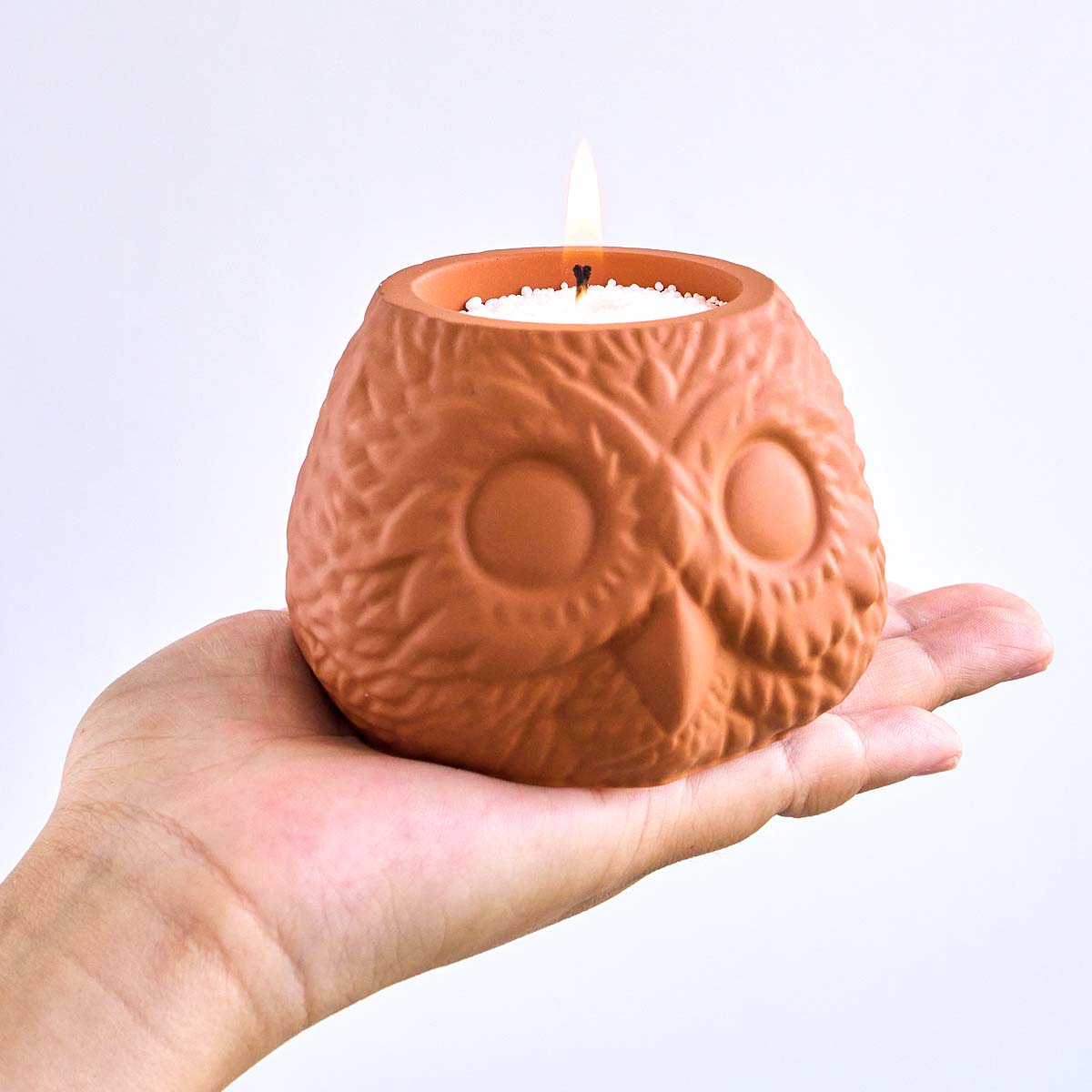 3D Owl Shape Candle Jar Silico - огляд і ціна Candle Making Supplies Jars