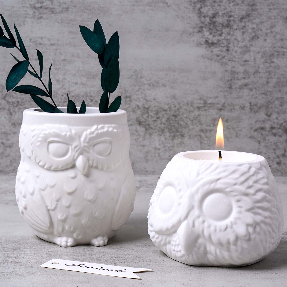 3D Owl Shape Candle Jar Silico - огляд і ціна Candle Making Supplies Jars