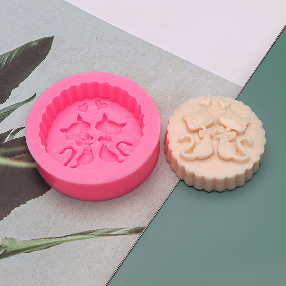1-Piece Silicone Cat Soap Mold - огляд і ціна Candle Supplies Storage