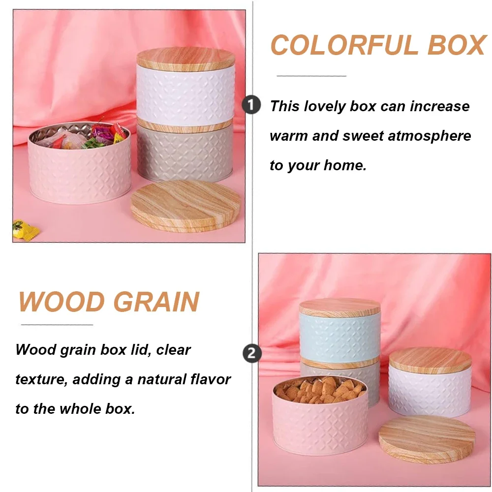 Tea Storage Jar Wood Grain Tin - огляд і ціна Candle Making Supplies Jars