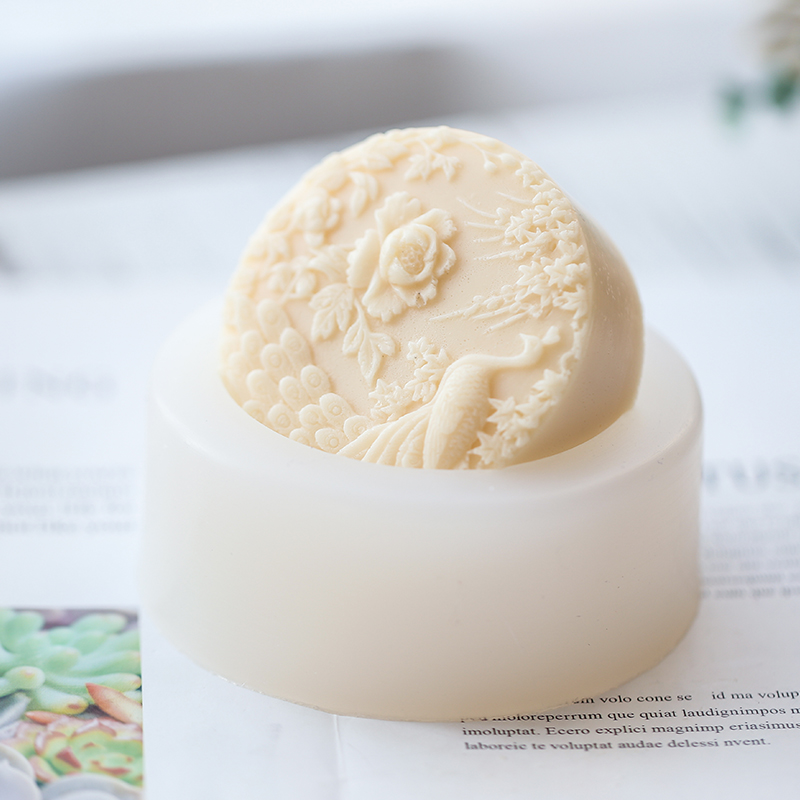Peacock Flower Pattern Silicon - огляд і ціна Candle Supplies Storage